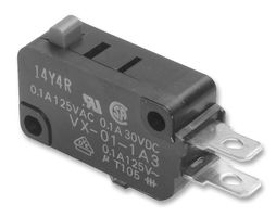 OMRON ELECTRONIC COMPONENTS D2RV-E Microswitch, Miniature, Pin Plunger, SPST-NO, Solder Lug, 250 mA, 100 V