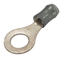 TE CONNECTIVITY - AMP 321045 Ring Tongue Terminal, M6, 1/4", 14 AWG, 2 mm², PIDG, Blue