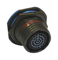 AMPHENOL SOCAPEX D38999/24ZJ37SN Circular Connector, MIL-DTL-38999 Series III, DS38999/24 Series, Jam Nut Receptacle, 37 Contacts