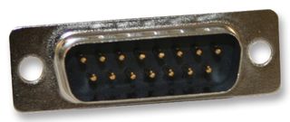 NORCOMP 171-015-113R001 D Sub Connector, DB15, Standard, Plug, 171 Series, 15 Contacts, DA, Solder