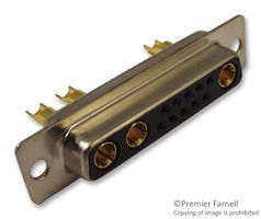 NORCOMP 680S13W3203L201 Combination Layout D Sub Connector, 20A, IP68, Seal-D 680S Series, DB-13W3, Receptacle, 13 Contacts