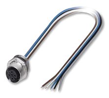 PHOENIX CONTACT 1520039 Sensor Cable, Flush, M12 Receptacle, Free End, 5 Positions, 500 mm, 19.6 "