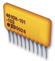 BOURNS 4608X-102-333LF Fixed Network Resistor, 33 kohm, Isolated, 4 Resistors, SIP, PC Pin, ± 2%