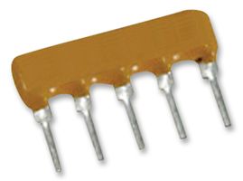 BOURNS 4605X-101-221LF Fixed Network Resistor, 220 ohm, Bussed, 4 Resistors, SIP, PC Pin, ± 2%