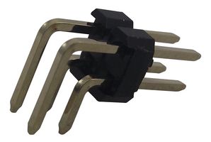 WURTH ELEKTRONIK 61304021021 Pin Header, Right Angle, Board-to-Board, 2.54 mm, 2 Rows, 40 Contacts, Through Hole Right Angle