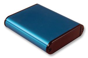 HAMMOND 1455B802BU Metal Enclosure, 1455 Series, Extruded With Plastic End Panels, Small, Extruded Aluminium, 19.15 mm