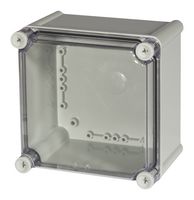 FIBOX PC 1919 13 T ENCLOSURE Plastic Enclosure, IK08 / IK09, DIN Rail, Polycarbonate, 130 mm, 188 mm, 188 mm, IP66, IP67