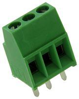 BUCHANAN - TE CONNECTIVITY 282834-3 Wire-To-Board Terminal Block, 2.54 mm, 3 Ways, 30 AWG, 16 AWG, 1.4 mm², Screw