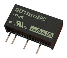 MURATA POWER SOLUTIONS MEF1S0303SPC Isolated Through Hole DC/DC Converter, 1kV Isolation, SIP, 1:1, 1 W, 1 Output, 3.3 V