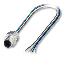 PHOENIX CONTACT 1520068 Sensor Cable, M12 Plug, Free End, 5 Positions, 500 mm, 19.6 "