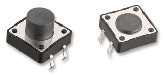 WURTH ELEKTRONIK 430476043716 Tactile Switch, WS-TATV Series, Top Actuated, Through Hole, Round Button, 160 gf, 50mA at 12VDC