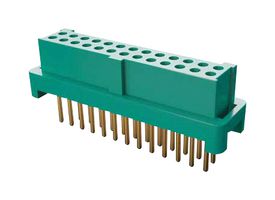 HARWIN G125-FV12605L0P PCB Receptacle, Black / Green, Wire-to-Board, 1.25 mm, 2 Rows, 26 Contacts, Through Hole Mount