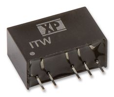 XP POWER ITW2415S Isolated Through Hole DC/DC Converter, Regulated, ITE, SIP, 2:1, 1 W, 2 Output, 15 V