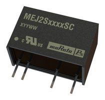 MURATA POWER SOLUTIONS MEJ2S0512SC Isolated Through Hole DC/DC Converter, Medical, SIP, 1:1, 2 W, 1 Output, 12 V