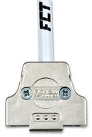 MOLEX / FCT 172704-0114 D Sub Backshell, Shielded, DA, 180°, PET (Polyester) Body