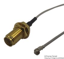 MULTICOMP PRO MC000814 RF Coaxial Cable Assembly, White 1.37mm, SMA B/H Jack U.F.L. Plug, 200mm