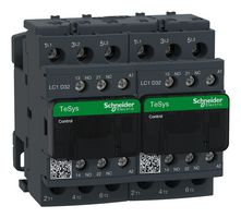 SCHNEIDER ELECTRIC LC2D32F7 Contactor, LC2D, 32 A, DIN Rail, 690 V, 3PST-NO, 3 Pole, 18.5 kW