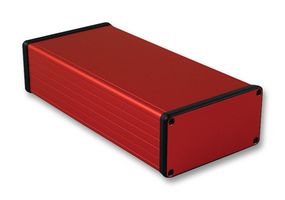 HAMMOND 1455N2201RD. Metal Enclosure, 1455 Series, Extruded With Metal End Panels, Small, Extruded Aluminium, 53 mm