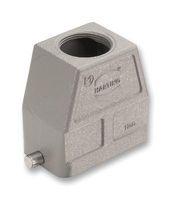 HARTING 19 30 010 0447 Heavy Duty Connector, M32 Top Entry, 2 Pegs, High Profile, Hood, Top Entry, Aluminium Body, 1 Lever
