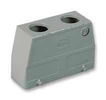 HARTING 19 30 016 0466 Heavy Duty Connector, M25 Dual Top Entry, 4 Pegs, High Profile, Hood, Top Entry, Aluminium Body