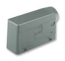 HARTING 19 30 024 1522 Heavy Duty Connector, M32 Side Entry, 4 Pegs, Low Profile, Hood, Side Entry, Aluminium Body