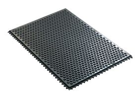 DESCO 40931 Conductive Interlocking Floor Mat, Statfree i Series, NBR, Black, 910mm W x 1.2m L