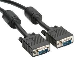 ROLINE 11.04.5652 Computer Cable, D Sub Mini H/D Plug, VGA, D Sub Mini H/D Plug, VGA, 6.56ft, 2m, Black