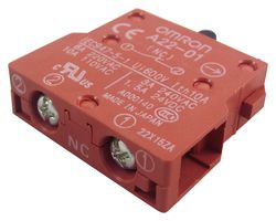 OMRON INDUSTRIAL AUTOMATION A2201 Contact Block, SPST-NC, 10 A, 24 V, 1 Pole