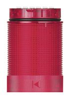 WERMA 63412055 Visual Signal Indicator, TwinFLASH, LED, Red, Continuous, Flashing, 24VDC, 24VAC, IP66, 40mm Dia.