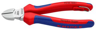 KNIPEX 70 05 160 T Cutter, Diagonal, 160 mm, 4 mm