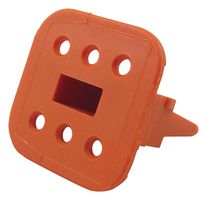TE CONNECTIVITY - DEUTSCH W6S Connector Accessory, Orange, Wedge Lock, Deutsch DT Series 6Pos Plug Connectors, DT Series