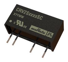 MURATA POWER SOLUTIONS CRV2S0505SC Isolated Through Hole DC/DC Converter, ITE, SIP, 1:1, 2 W, 1 Output, 5 V
