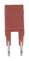 HARTING 09330009820 Jumper (Busbar), Red, Jumper, Harting Han ES Series Size 6B-24B Rectangular Connectors, 2 Ways