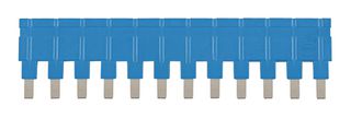 HARTING 09330009851 Jumper (Busbar), Blue, Jumper, Harting Han ES Series Size 6B-24B Rectangular Connectors, 12 Ways