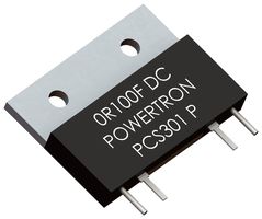 VPG FOIL RESISTORS PCS 301 0R100 S 1% Through Hole Resistor, 0.1 ohm, PCS 301 Series, 30 W, ± 1%, SIP, 300 V