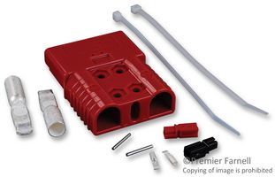 ANDERSON POWER PRODUCTS 6378G1 Rectangular Connector, SB175, 2 Contacts, Plug, Receptacle, Crimp, 1 Row