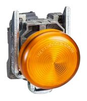 SCHNEIDER ELECTRIC XB4BVB5 LED Panel Mount Indicator, Pilot Light, Orange, 24 V, 22 mm, 18 mA