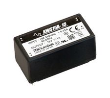 TDK-LAMBDA KWS15A-5 AC/DC PCB Mount Power Supply (PSU), ITE, 1 Output, 15 W, 5 VDC, 3 A