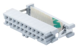 3M 3421-7600 IDC Connector, IDC Receptacle, Female, 2.54 mm, 2 Row, 20 Contacts, Cable Mount