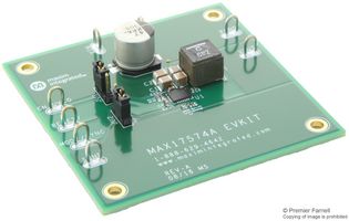 ANALOG DEVICES MAX17574EVKITA# Evaluation Kit, High-Efficiency Synchronous Step-Down DC-DC Converter, 3.3Vout, 5V-60V Vin