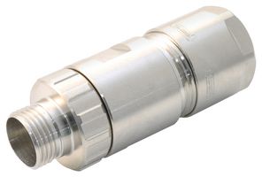 HUMMEL A712-7.K20.400.000 Sensor Connector, M12, Straight, Plug Housing, M12, Male, Crimp Pin - Contacts Not Supplied
