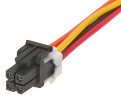 MOLEX 45135-0401 Cable Assembly, OTS, Mini-Fit TPA2 Receptacle to Mini-Fit TPA2 Receptacle, 4 Ways, 4.2 mm, 2 Row