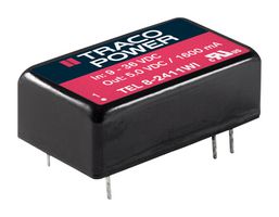 TRACO POWER TEL 8-2413WI Isolated Through Hole DC/DC Converter, ITE, DIP, 4:1, 8 W, 1 Output, 15 V