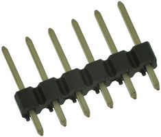 AMPHENOL COMMUNICATIONS SOLUTIONS 68000-406HLF Pin Header, Board-to-Board, 2.54 mm, 1 Rows, 6 Contacts, Through Hole, FCI BergStik II 68000