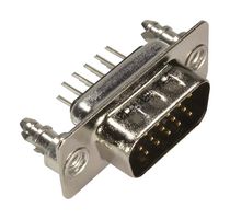 HARTING 09561617712 D Sub Connector, HD15, High Density, Plug, 15 Contacts, DE, Solder