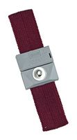 SCS 2204 Anti Static Wrist Strap, Adjustable, Burgundy, Snap