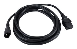 EATON TRIPP LITE P047-010 Mains Power Cord, IEC 60320 C14 to IEC 60320 C19, 3.05 m, 15 A, 250 V, Black