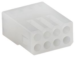 MOLEX 150179-2080 Connector Housing, Natural, Standard .062"+ 150179 Series, Receptacle, 8 Ways, 3.68 mm