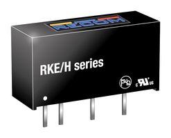 RECOM POWER RKE-0505S/H Isolated Through Hole DC/DC Converter, ITE, SIP, 1:1, 1 W, 1 Output, 5 V