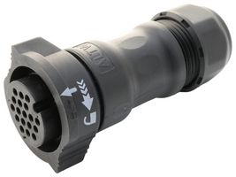 AMPHENOL LTW DD-18BFFA-QL8MP0 Circular Connector, IP68, Standard Circular Connector, X-Lok D Size Series, Cable Mount Receptacle